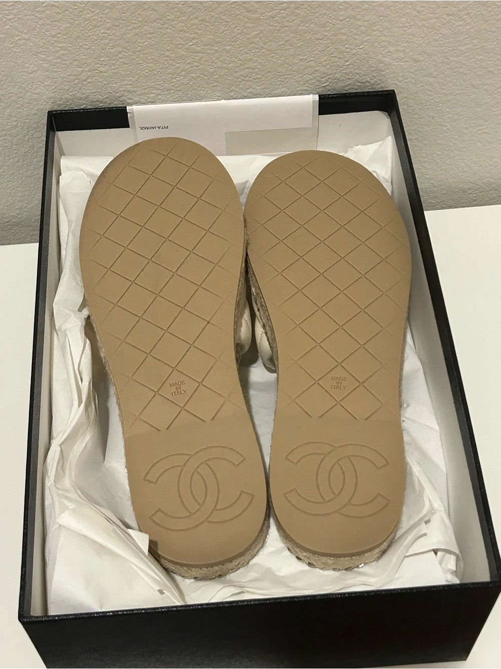 Chanel 25P Espadrille Mules